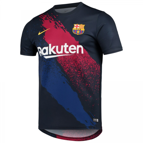 Barcelona Navy Pre-Match Training Shirts 2019/20